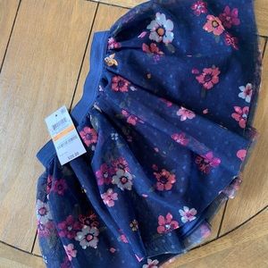 Navy Floral Tutu NWT
